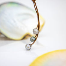 Load image into Gallery viewer, CONTACT US TO RECREATE THIS SOLD OUT STYLE Civa Fiji Saltwater Pearl Leather Necklace - FJD$