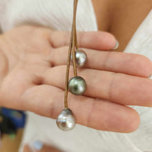 Load image into Gallery viewer, CONTACT US TO RECREATE THIS SOLD OUT STYLE Civa Fiji Saltwater Pearl Leather Necklace - FJD$