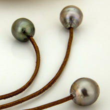 Load image into Gallery viewer, CONTACT US TO RECREATE THIS SOLD OUT STYLE Civa Fiji Saltwater Pearl Leather Necklace - FJD$