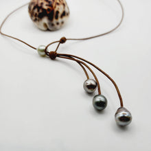 Load image into Gallery viewer, CONTACT US TO RECREATE THIS SOLD OUT STYLE Civa Fiji Saltwater Pearl Leather Necklace - FJD$