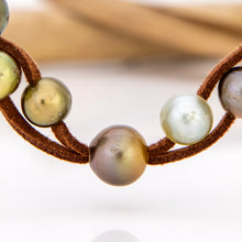 Load image into Gallery viewer, READY TO SHIP Unisex Fiji Saltwater Pearl Suede Leather Necklace - FJD$