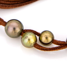 Load image into Gallery viewer, READY TO SHIP Unisex Fiji Saltwater Pearl Suede Leather Necklace - FJD$