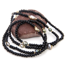 Load image into Gallery viewer, READY TO SHIP Civa Fiji Keshi Pearl Wooden Bead Necklace - 14k Gold Fill FJD$