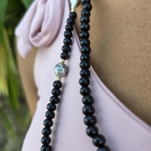 Load image into Gallery viewer, READY TO SHIP Civa Fiji Keshi Pearl Wooden Bead Necklace - 14k Gold Fill FJD$