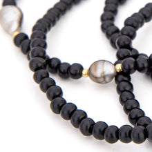 Load image into Gallery viewer, READY TO SHIP Civa Fiji Keshi Pearl Wooden Bead Necklace - 14k Gold Fill FJD$
