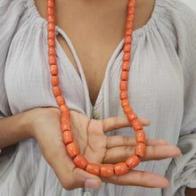 Load image into Gallery viewer, READY TO SHIP Coral Bead Necklace - 14k Gold Fill FJD$