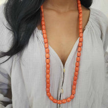 Load image into Gallery viewer, READY TO SHIP Coral Bead Necklace - 14k Gold Fill FJD$