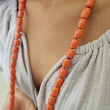 Load image into Gallery viewer, READY TO SHIP Coral Bead Necklace - 14k Gold Fill FJD$