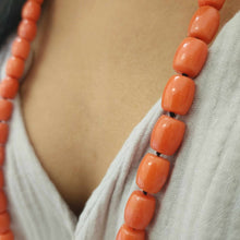 Load image into Gallery viewer, READY TO SHIP Coral Bead Necklace - 14k Gold Fill FJD$
