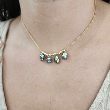 Load image into Gallery viewer, READY TO SHIP Civa Fiji Keshi Pearl Choker Necklace - 14k Gold Fill FJD$