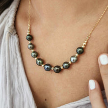 Load image into Gallery viewer, READY TO SHIP Civa Fiji Saltwater Pearl Necklace - 14k Gold Fill FJD$
