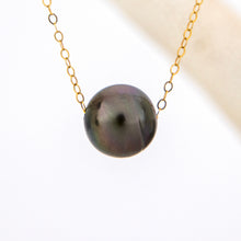 Load image into Gallery viewer, READY TO SHIP Infinity Floating Civa Fiji Pearl Necklace - 14k Gold Fill FJD$