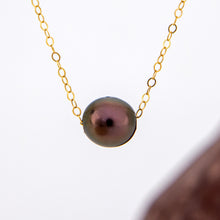Load image into Gallery viewer, READY TO SHIP Infinity Floating Civa Fiji Pearl Necklace - 14k Gold Fill FJD$