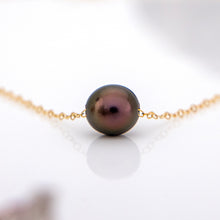Load image into Gallery viewer, READY TO SHIP Infinity Floating Civa Fiji Pearl Necklace - 14k Gold Fill FJD$
