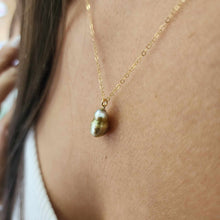 Load image into Gallery viewer, READY TO SHIP Civa Fiji Saltwater Pearl Necklace - 14k Gold Fill FJD$