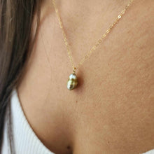 Load image into Gallery viewer, READY TO SHIP Civa Fiji Saltwater Pearl Necklace - 14k Gold Fill FJD$