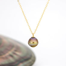 Load image into Gallery viewer, READY TO SHIP Civa Fiji Saltwater Pearl Necklace - 14k Gold Fill FJD$