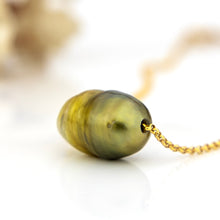 Load image into Gallery viewer, READY TO SHIP Fiji Saltwater Infinity Pearl Necklace - 14k Gold Fill FJD$