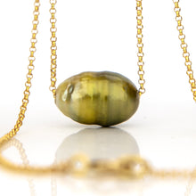 Load image into Gallery viewer, READY TO SHIP Fiji Saltwater Infinity Pearl Necklace - 14k Gold Fill FJD$