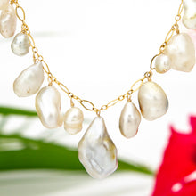 Load image into Gallery viewer, READY TO SHIP Fiji Saltwater Pearl Necklace - 14k Gold Fill FJD$