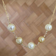 Load image into Gallery viewer, READY TO SHIP Civa Fiji Saltwater Pearl Necklace - 14k Gold Fill FJD$
