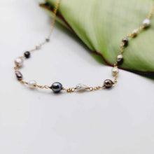 Load image into Gallery viewer, CONTACT US TO RECREATE THIS SOLD OUT STYLE Civa Fiji Keshi Pearl Necklace - 14k Gold Fill FJD$
