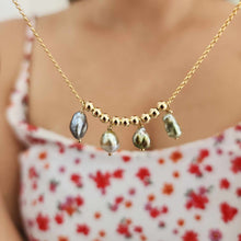 Load image into Gallery viewer, READY TO SHIP Civa Fiji Keshi Pearl Choker Necklace - 14k Gold Fill FJD$