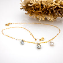 Load image into Gallery viewer, READY TO SHIP Civa Fiji Keshi Saltwater Pearl Necklace - 14k Gold Fill FJD$