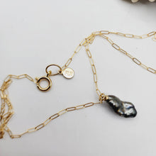 Load image into Gallery viewer, READY TO SHIP Civa Fiji Keshi Saltwater Pearl Necklace - 14k Gold Fill FJD$