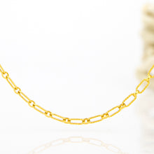 Load image into Gallery viewer, READY TO SHIP Textured Paperclip Chain - 14k Gold Fill FJD$