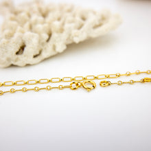 Load image into Gallery viewer, READY TO SHIP Textured Paperclip Chain - 14k Gold Fill FJD$