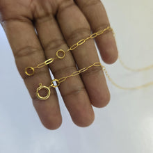 Load image into Gallery viewer, READY TO SHIP Paperclip Chain - 14k Gold Fill FJD$