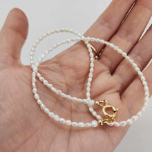 Load image into Gallery viewer, READY TO SHIP Freshwater Pearl Choker Necklace - 14k Gold Fill FJD$