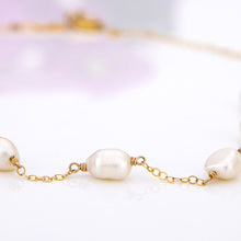 Load image into Gallery viewer, READY TO SHIP Freshwater Pearl Necklace - 14k Gold Fill FJD$