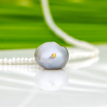 Load image into Gallery viewer, READY TO SHIP Freshwater Pearl Necklace with Civa Fiji Pearl Pendant - 14k Gold Fill FJD$