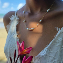 Load image into Gallery viewer, READY TO SHIP Freshwater Pearl & Faceted Glass Beads Necklace in 14k Gold Fill - FJD$