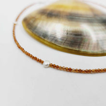 Load image into Gallery viewer, READY TO SHIP Faceted Glass Bead & Freshwater Pearl Necklace - 925 Sterling Silver FJD$