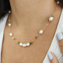 Load image into Gallery viewer, CONTACT US TO RECREATE THIS SOLD OUT STYLE Freshwater Pearl & Faceted Glass Beads Necklace in 14k Gold Fill - FJD$
