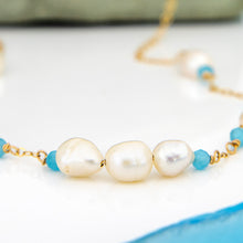 Load image into Gallery viewer, CONTACT US TO RECREATE THIS SOLD OUT STYLE Freshwater Pearl & Faceted Glass Beads Necklace in 14k Gold Fill - FJD$