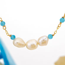 Load image into Gallery viewer, CONTACT US TO RECREATE THIS SOLD OUT STYLE Freshwater Pearl & Faceted Glass Beads Necklace in 14k Gold Fill - FJD$