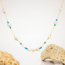 Load image into Gallery viewer, CONTACT US TO RECREATE THIS SOLD OUT STYLE Freshwater Pearl & Faceted Glass Beads Necklace in 14k Gold Fill - FJD$