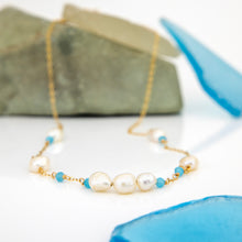 Load image into Gallery viewer, CONTACT US TO RECREATE THIS SOLD OUT STYLE Freshwater Pearl & Faceted Glass Beads Necklace in 14k Gold Fill - FJD$