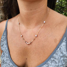 Load image into Gallery viewer, CONTACT US TO RECREATE THIS SOLD OUT STYLE Freshwater Pearl & Labradorite Faceted Beads Necklace and Earrings Set in 14k Gold Fill - FJD$
