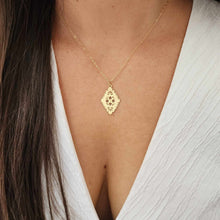 Load image into Gallery viewer, READY TO SHIP Diamond Masi Necklace - 14k Gold Fill & 18k Gold Vermeil FJD$