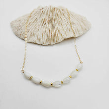 Load image into Gallery viewer, READY TO SHIP Mother of Pearl Necklace - 14k Gold Fill FJD$