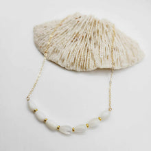Load image into Gallery viewer, READY TO SHIP Mother of Pearl Necklace - 14k Gold Fill FJD$