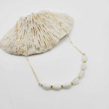 Load image into Gallery viewer, READY TO SHIP Mother of Pearl Necklace - 14k Gold Fill FJD$