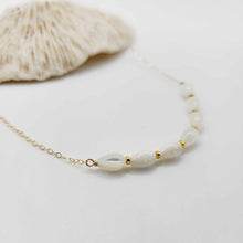 Load image into Gallery viewer, READY TO SHIP Mother of Pearl Necklace - 14k Gold Fill FJD$