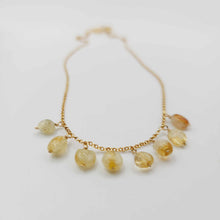 Load image into Gallery viewer, READY TO SHIP Rutilated Quartz Necklace - 14k Gold Fill FJD$