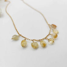 Load image into Gallery viewer, READY TO SHIP Rutilated Quartz Necklace - 14k Gold Fill FJD$